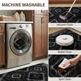 thumbnail image 5 of KoshiMe 4'x6' Area Rugs for Living Room, Machine Washable Rugs Non-Slip, Low Pile Soft Print Pattern Western Rug for Bedroom, Dining Room, Office, Black, 5 of 9