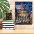 thumbnail image 3 of Epic Graffiti 'Paris France Opera Garnier at dusk' by Pedro Gavidia, Canvas Wall Art, 12"x16", 3 of 8