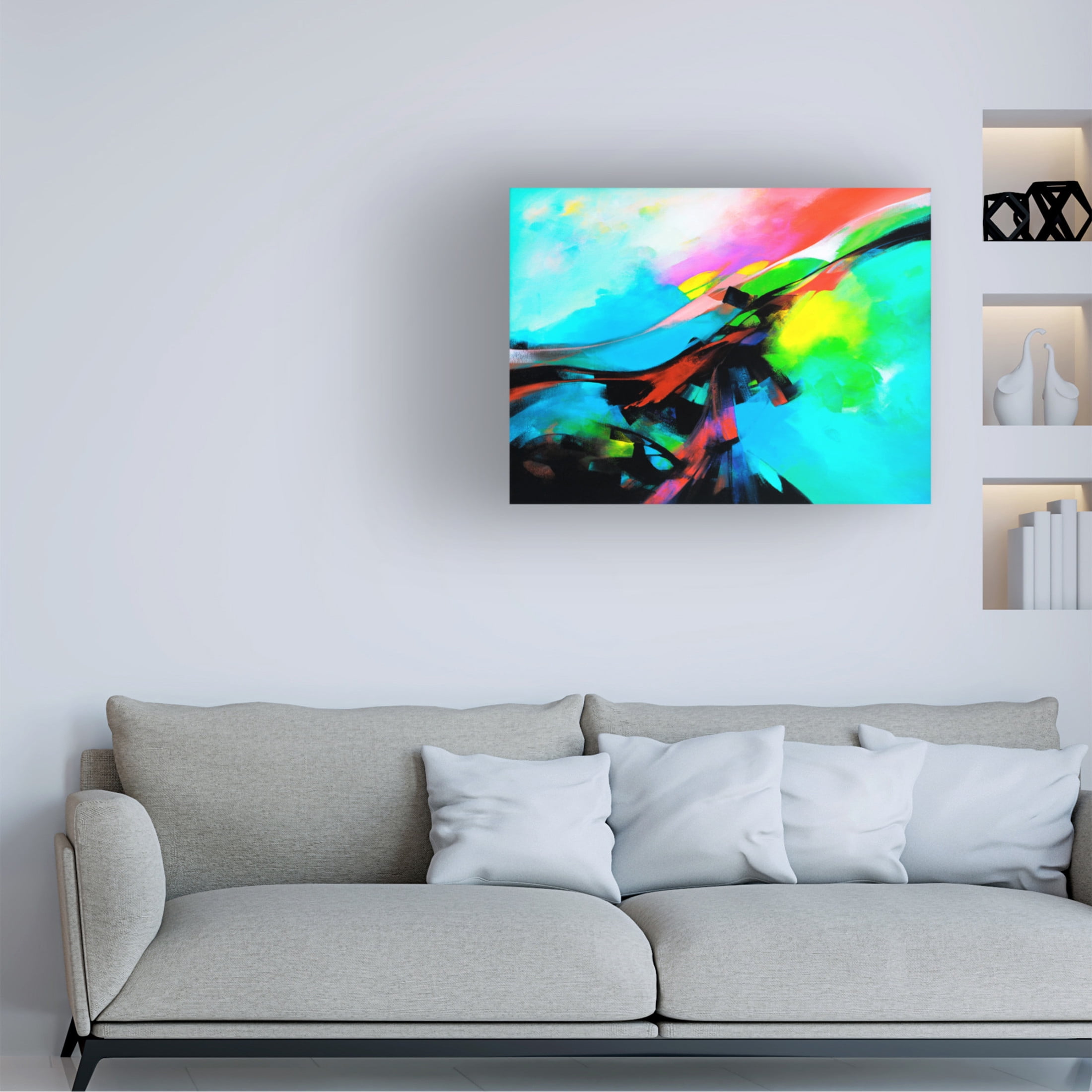 Canvas Wall Art - Thomas Leung 'Exciting' Wall Art for Living Room, Bedroom, or Office Décor by Trademark Fine Art - 32 x 24 Inches
