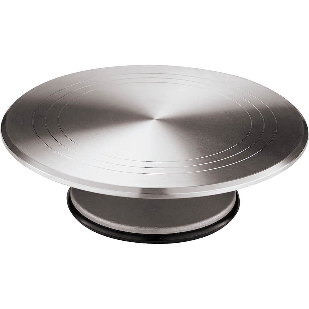 Paderno World Cuisine Aluminum Revolving Cake Stand, 11.88", 4710130