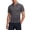 Gray, variant on Button Graphic Tees Blue Collared Old Money Short Sleeve Tops Solid Retro Vintage Modern Polos Navy,S