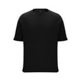 thumbnail image 3 of Hesxuno Men Big and Tall T-Shirt Workout Casual Short Sleeve Tees Loose Fit Crewneck Athletic Gym Tees Basic Solid Tee Tops Black L, 3 of 5