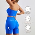 thumbnail image 2 of Conjunto de dos piezas de moda para mujer, cuello redondo, sin mangas, pantalones cortos y blusa lisa., 2 of 2