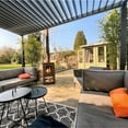 thumbnail image 6 of Modern Home 10'x10' Aluminum Louvered Outdoor Pergola - Adjustable Aluminum Slat Patio Sun Shade Gazebo, 6 of 7