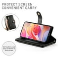 thumbnail image 4 of For Samsung Galaxy A26 5G / A16 / A17 4G 6.7-inch Wallet Case for Women Men Multi-Card Slots Zipper Pocket Lanyard Strap Wristlet Leather Phone Case,Black, 4 of 7