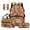 Capybara Orange, variant on Blue Sea Turtle Kids Backpack Set of 5 with Lunch Bag Multifunctional Pencil Case 2 Piece Bookmark Lightweight School Bag for Elementary Middle High School