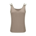 thumbnail image 3 of Cavosen Dressy Tank Tops for Women Sleeveless V Neck Camisoles Double Strap Solid Lightweight Basic Cami Tank Soft Summer Trendy Tops, 3 of 5