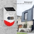 thumbnail image 4 of Alarma solar con control remoto Detector de movimiento Luz de alarma al aire libre 120db Sonido Luz de sirena de seguridad Impermeable Protegido para su hogar, 4 of 5