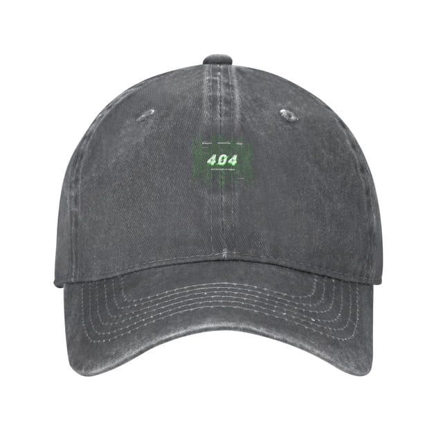 ZICANCN 404 Code Internet Adjustable Baseball Cap Women, Hats for Men Adult Washed Cotton Denim Baseball Caps Fashion Deep Heather