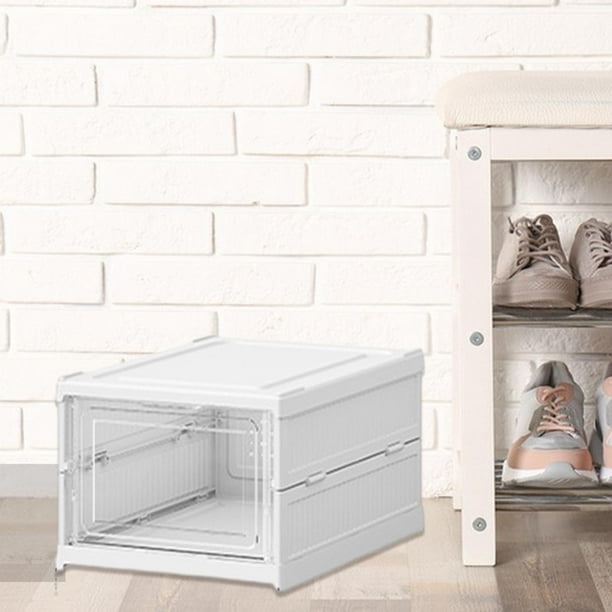 Zapatero plegable, caja organizadora de almacenamiento de zapatos