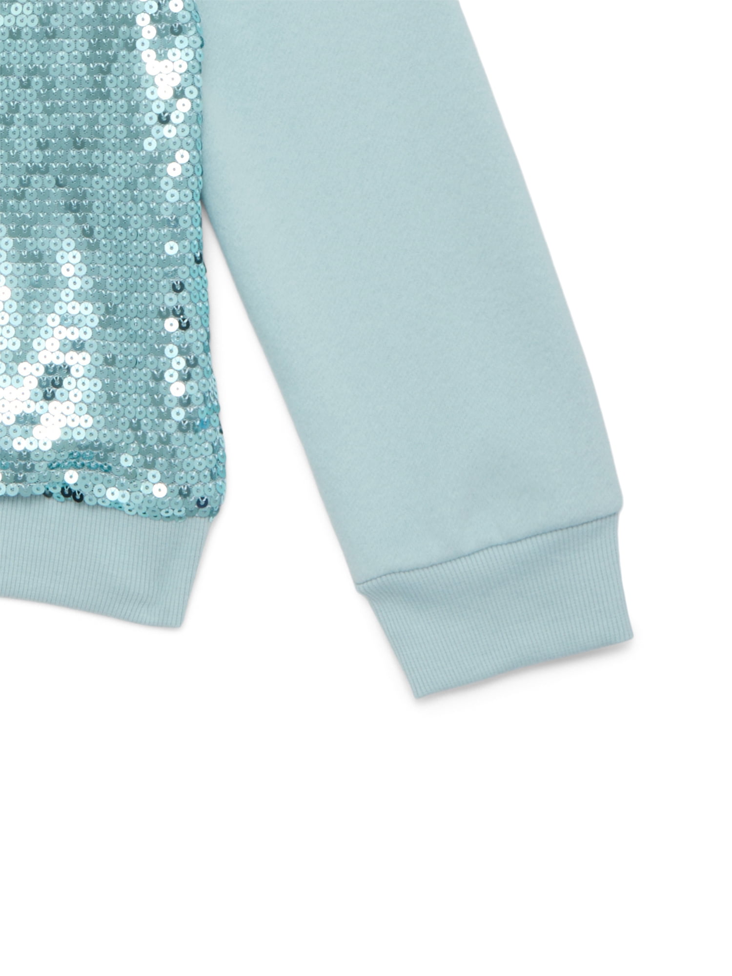 Wonder Nation Little Girls Sequin Bomber Jacket, Sizes 4-10
