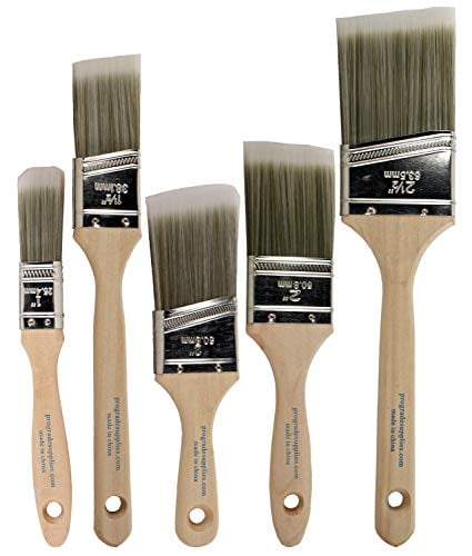 48PK 2.5"Angle House Wall,Trim Paint Brush Set Home Exterior or Interior Brushes 