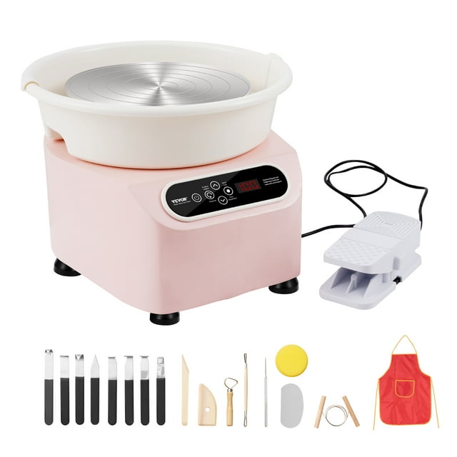 VEVOR Roue de Poterie, Machine de Formage de Poterie de 11 Pouces, Roue Électrique de 450 W pour Poterie
