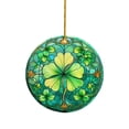 thumbnail image 2 of Orangide St Patrick's Day Ornament, Irish Blessing Double Sided Four Leaf Clover Hanging Decor, 3 Inch Keepsake for Holiday, Home, Office, Gift for Friends, 2 of 5