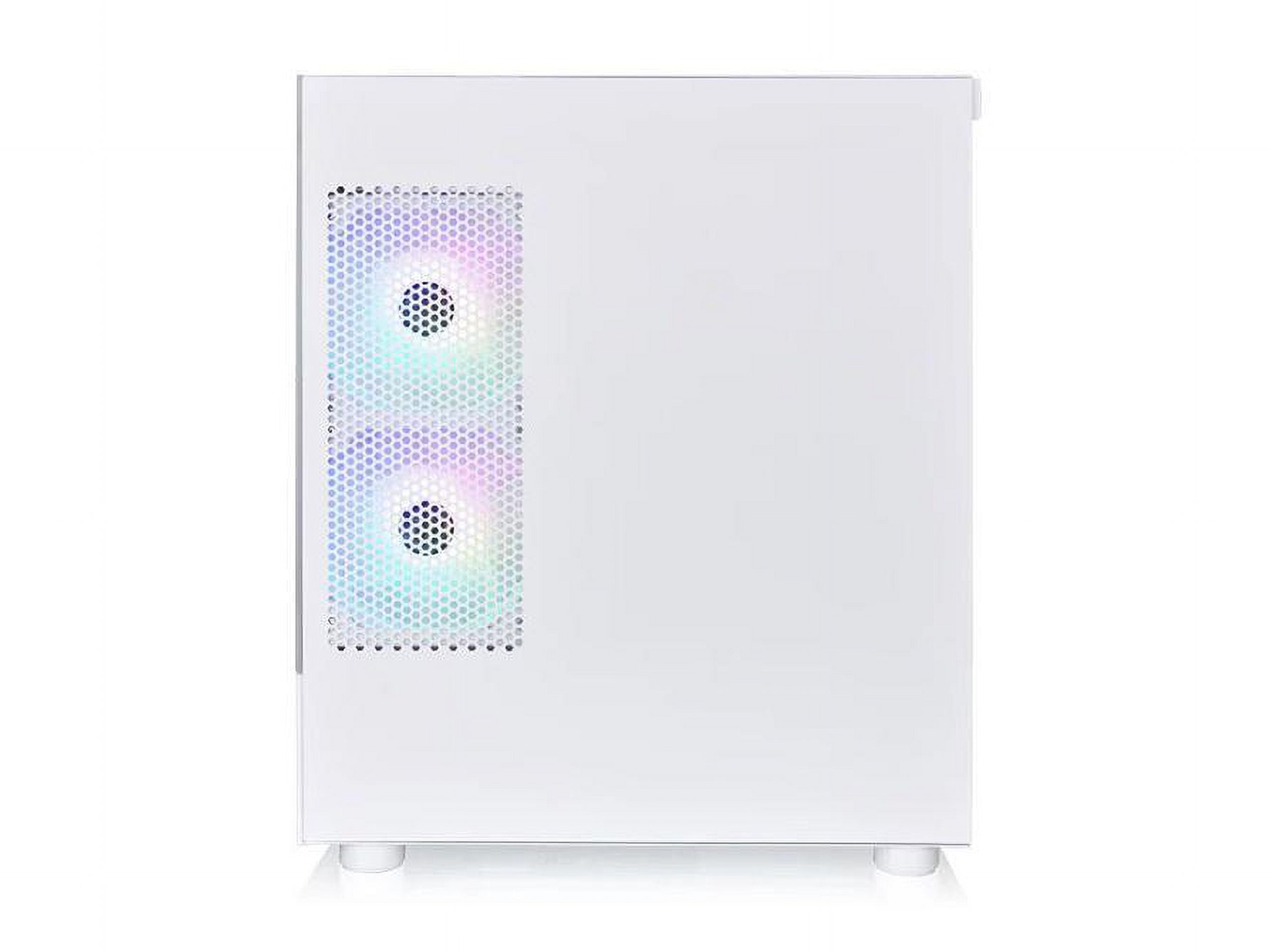 Thermaltake View 170 TG ARGB Snow Micro-ATX Case; 3x120mm ARGB Fans included; Supports Up to 280mm Radiator; Front & Side Dual Tempered Glass Panel; CA-1Z4-00M6WN-00; 3 Year Warranty