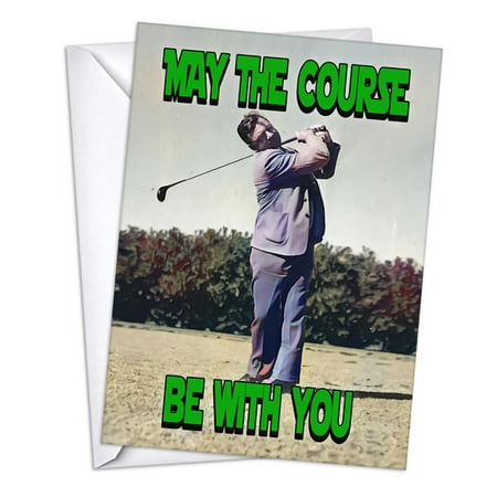 Star Wars Golfer Father's Day Greeting Cards | 1 Pack Single (5x7)