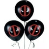 Marvels Deadpool 12 piece Latex Party Balloon Set 12 inch black