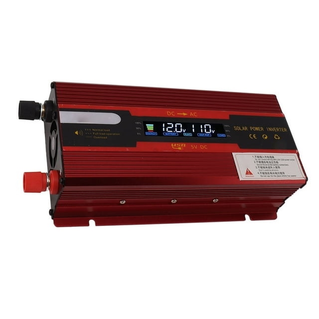 Inversor de Automóviles Inversor, Inversor de Automóvil Rojo Lcd Maestra Confiable 4000W Para Vehículos