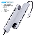 thumbnail image 1 of 11 In 1 Usb C Hub Type C Adapter To 4k Hdmi-compatible Vga Rj45 Lan Ethernet Sd/tf Aux 11 Port Dock Station Pc Laptop Splitter, 1 of 4