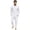 White, variant on GrmtClth Mens Everyday Henley Matching Set Stand Collar Long Sleeve Shirt and Drawstring Pants Outdoor Leisure Outfit White M