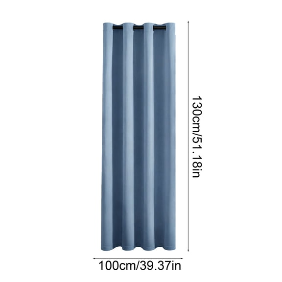 Blackout Curtains for Living Room - Privacy and Noise Reduction, Polyester Fabric, Heat-Insulating, Grommet Top Design, Ideal for Home Use,Blue