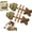 Mixed, variant on Catnip and Silvervine Chew Toys for Cats, Natural Fish Bone Cat Chew Sticks, Creative Fishbone Cat Toy for Indoor Cats