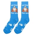 thumbnail image 5 of Cool Socks Novelty Crew Socks Women's Let That Go, Graphic Print, Large ,Female 9-13, 5 of 6