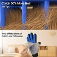 thumbnail image 2 of Cat & Dog Grooming Gloves for Shedding - 2-in-1 Deshedding Brush & Massage Mitt, Safe for Dogs & Cats, 1 Pair (Blue), 2 of 7