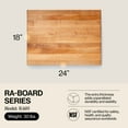 thumbnail image 2 of John Boos RA-Board Reversible Wood Cutting Board, 24" x 18" x 2 1/4", Maple, 2 of 9