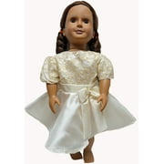 Doll Clothes Superstore Off White Party Dress - 8 Inch Girl Doll Like American Girl,