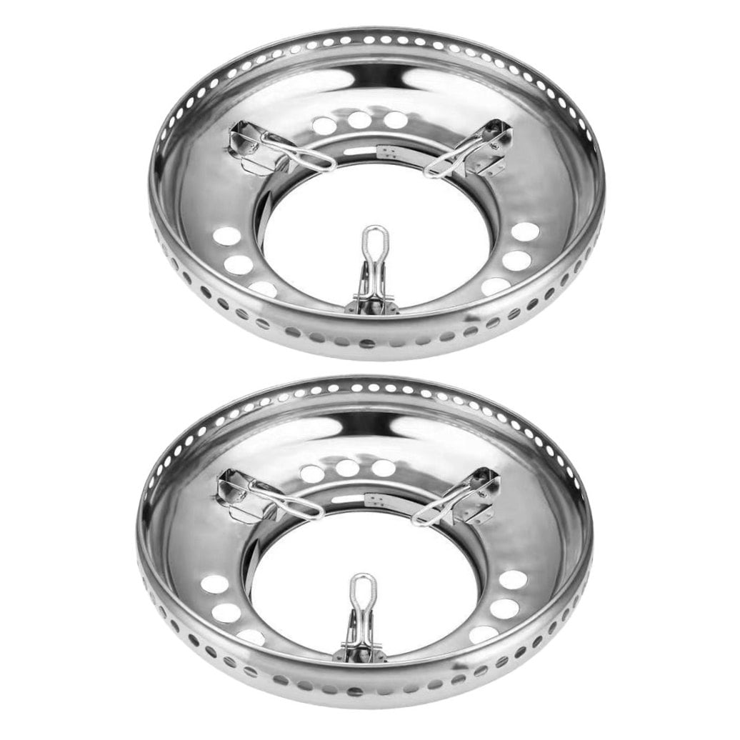 RENACLIPY Windproof Stainless Steel Wok Stand for Gas Stove Burners, Set of 2 Pieces for Kitchen Cooking