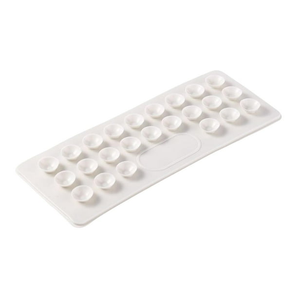 Ventosas creativas de doble cara para mesa, protectores, cuencos y cubiertos. rectángulo blanco