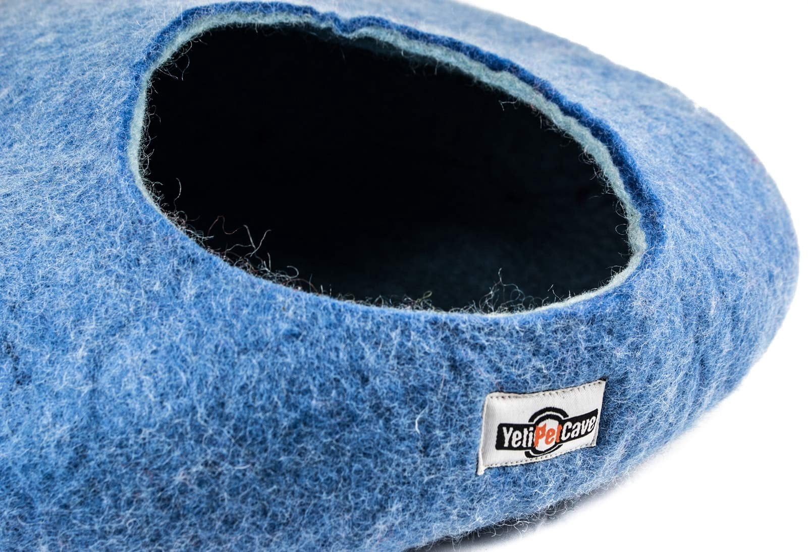 Yeti Dog Chew Yeti Pet Cave Small Washable Covered Cat Bed Blue Cave