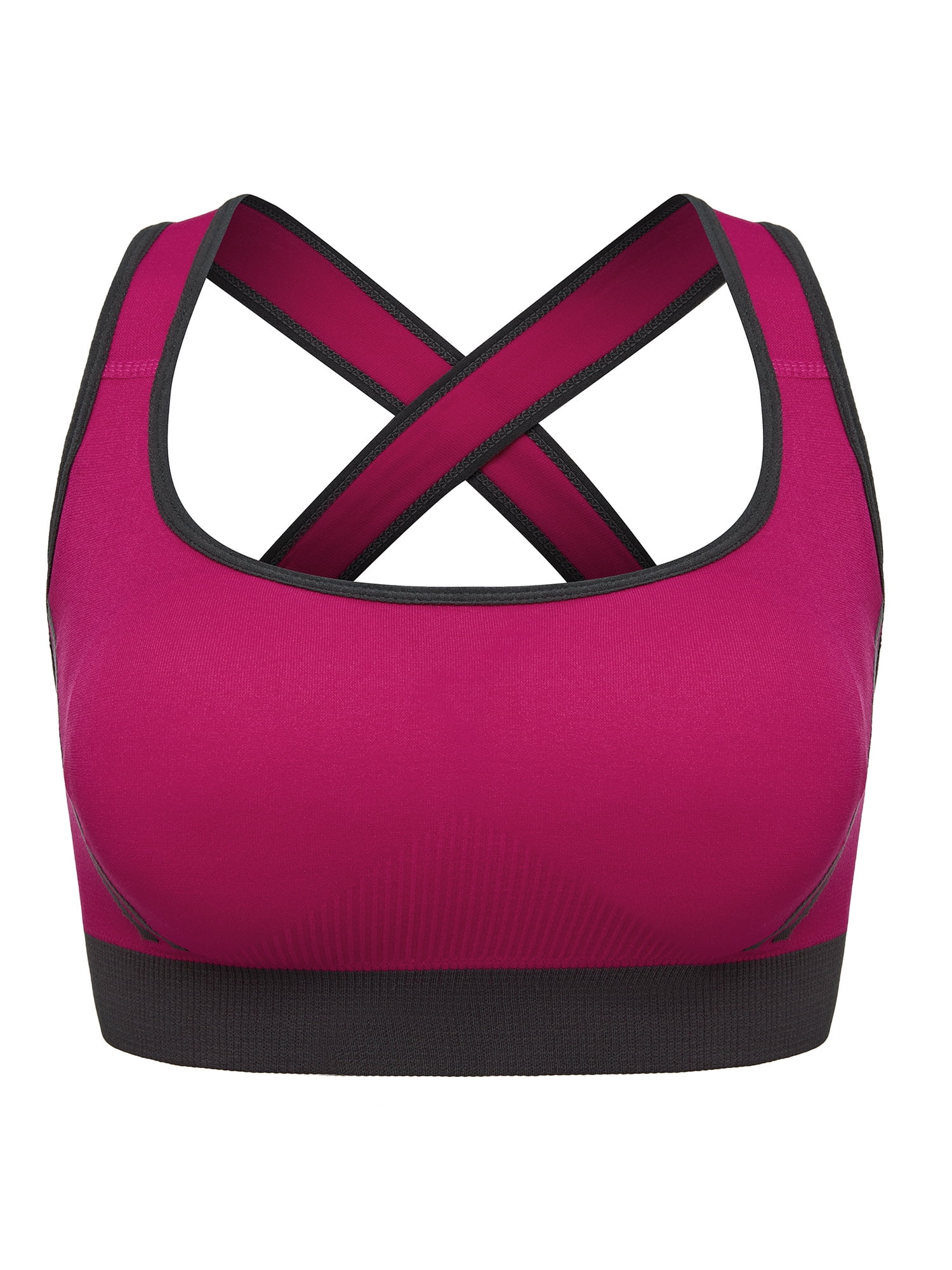 FANNYC Women's Seamless Sports Bra CrossBack Running Yoga Sports Bra