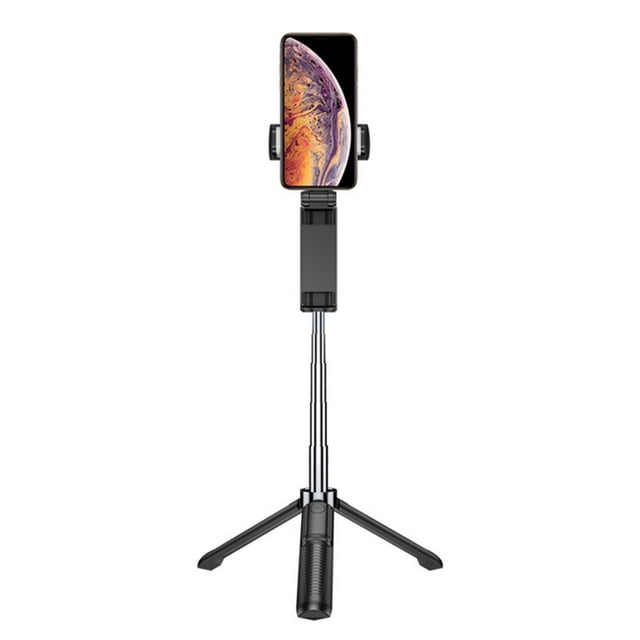 Selfie Stick Tripod,Lightweight Extendable Phone Tripod Selfie Stick Bluetooth with Wireless Remote for Multiple Smartphones BLACK