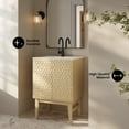thumbnail image 3 of Bosse 24" Freestanding Bathroom Vanity in Natural Oak with Sink Top, 3 of 11