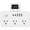 white, variant on Digital Switch Surge Protector with Time Display Screen, 6 Ac Sockets, 3 USB Ports, 2 Type-C Mobile Phone Charging Ports (White)