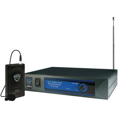 Nady DKW-3 LT/O/B 185.150MHz Wireless Lavalier Microphone System with WLT Transmitter and Lavalier Clip-on Microphone
