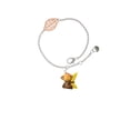 thumbnail image 2 of Delight Jewelry Resin Monkey Hugging a Banana - Rose Goldtone Leaf Delicate Bracelet, 6.25+1.75", 2 of 4