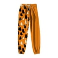 thumbnail image 7 of YDFCWXW Womens Halloween Pajamas Pants Ladies Pumpkins Ghost Pajama Cute Soft Long Bottoms Women Sweatpants Yellow, XL, 7 of 7