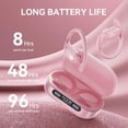 thumbnail image 3 of Auriculares inalámbricos occiam T9 ANC Bluetooth resistentes al agua rosa, 3 of 7
