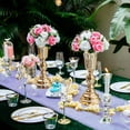 thumbnail image 1 of Nuptio 2/10 Pcs Fake Flower Ball Arrangement Bouquet, Artificial Flower, 15 Heads Plastic Roses with Base, Wedding Centerpiece Flower Rack for Parties Valentine's Day Home Décor, 1 of 7