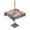 Brown, variant on Outdoor Tablecloth with Umbrella Hole, Marble Burnt Orange Spillproof Waterproof Outdoor Table Cover, Modern Abstract Ink Painting Luxury Patio Tablecloths for Party/Garden/Picnic, Square 54"x54"