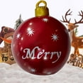 thumbnail image 1 of Bola de Navidad inflable de PVC de 60 cm con impresión navideña para exteriores, juguete decorado para decoraciones de piscinas y patios, 1 of 7