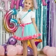 thumbnail image 5 of JSGEK 5-8 Years Kids Toddler Tulle Tutu Skirt Soft Skirt for Princess Brithday Party Regular Fit Summer Swing A Line Skirt Comfort Multicolor Little Girls' Casual Skirtes Blue, 5 of 9