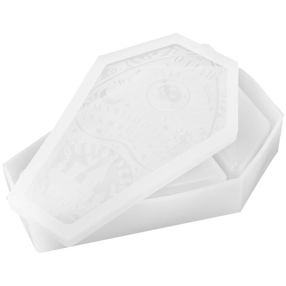 Hemobllo Coffin Shelf for Wall Coffin Display Model White Silicone 1 PCS Creative Storage for Beginners