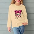 thumbnail image 2 of Birdeem Robe de Fille Fleurie Imprimée Col Rond Chandail pour Filles Chandail à Capuchon pour Enfants Haut Brodé Fleur, 2 of 5