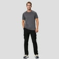 thumbnail image 5 of MLDRA Men's Cargo Pants Trousers Relaxed Fit Work Slacks Straight Leg With Pockets Black, 5 of 7
