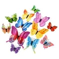 thumbnail image 2 of Butterfly Wall Decor, 3D Butterfly Stickers, Beautiful Butterfly Wall Stickers, Removable Butterflies DIY Art Decor Crafts, 1 Pack Foldable Plastic Butterflies Wall Stickers Colorful, 2 of 7