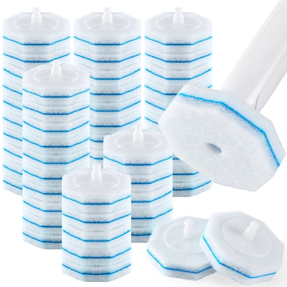 50Pcs Toilet Bowl Wand Refills for Clorox, Disposable Toilet Brush Refills Compatible with Clorox Wand for Bathroom Cleaning